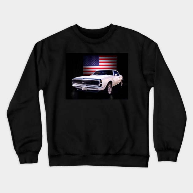 American Muscle 68 Camaro Crewneck Sweatshirt by Burtney